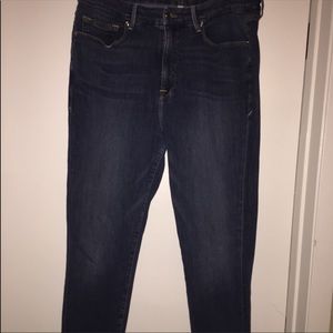 Good American Good Legs Dark Denim worn once!